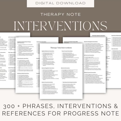 Therapy Interventions Cheat Sheets, Scripts, Prompts, Questions, Reference Guides