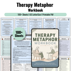 Therapy Metaphor Bundle, Counseling Activities, 100+ Worksheets & Tools