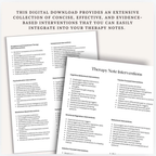 Therapy Interventions Cheat Sheets, Scripts, Prompts, Questions, Reference Guides