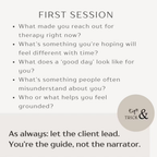 Therapist Questions Workbook, 200+ Counseling Prompts for Sessions, Printable Guide for Therapists & Social Workers