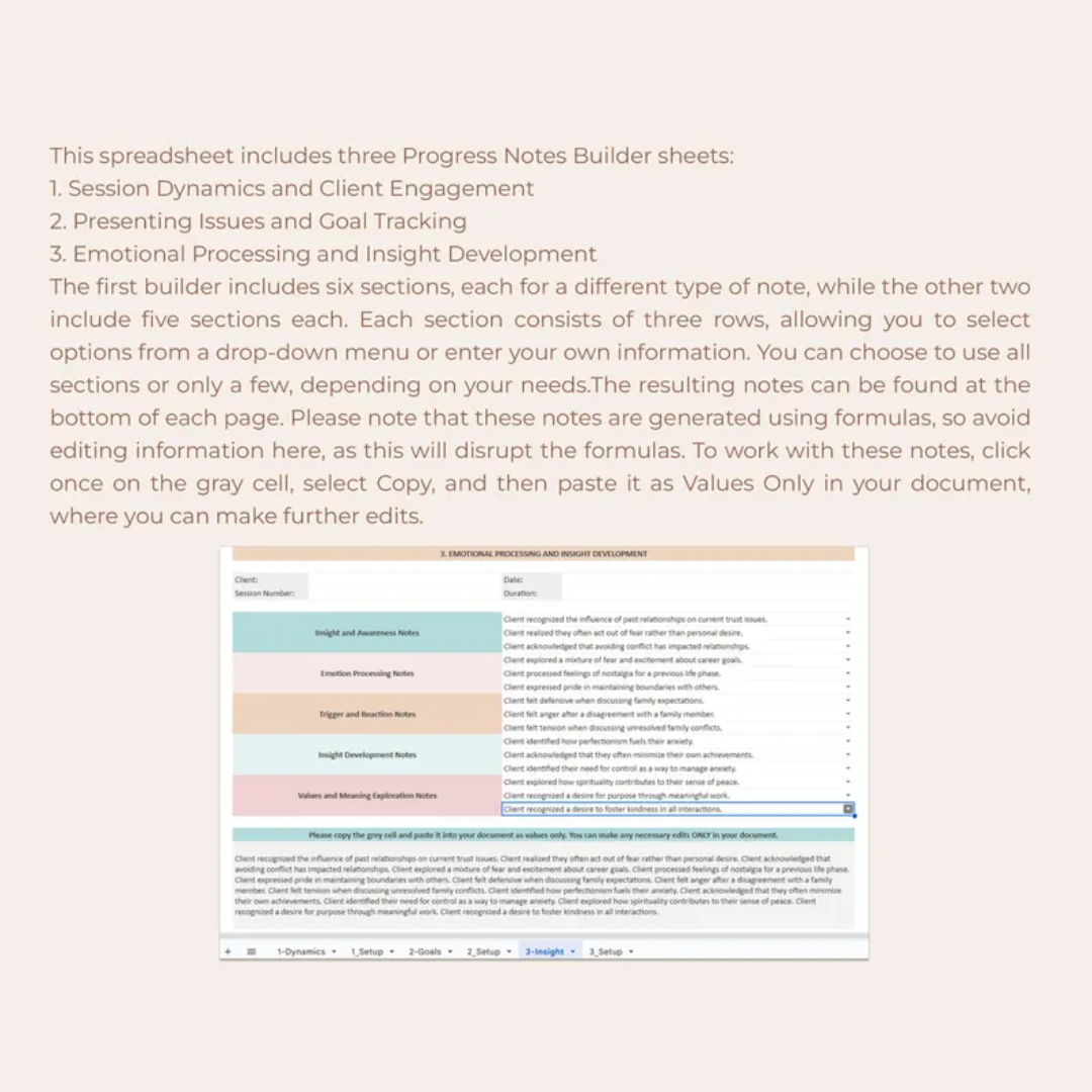 Counseling Progress Notes Bundle, Therapy Documentation Guides & Case Management Tools