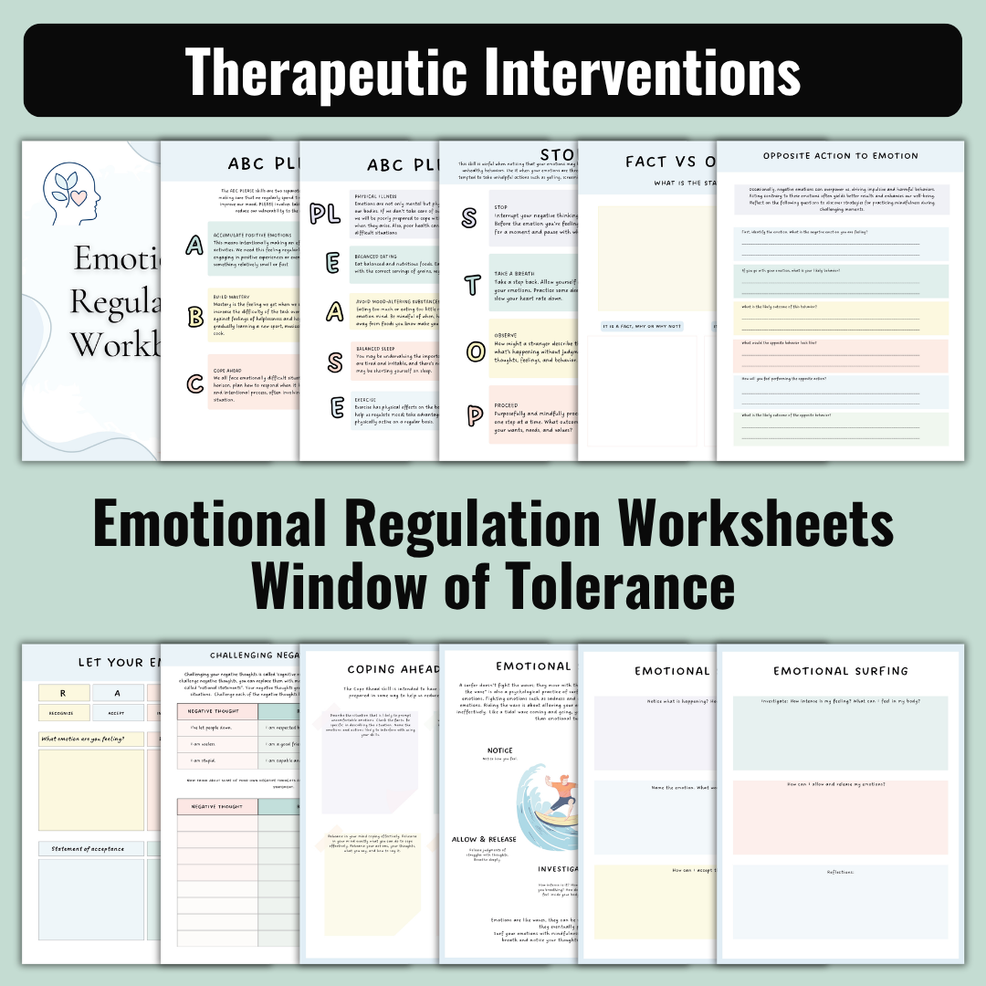 DBT Mega Bundle, Skills Workbook And Flash Cards For Therapists