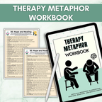 Therapy Metaphor Bundle, Counseling Activities, 100+ Worksheets & Tools