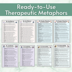 Therapy Metaphor Bundle, Counseling Activities, 100+ Worksheets & Tools